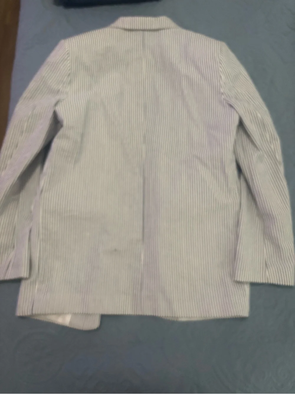 Izod boys blue and White Seersucker Sport Coat and pants